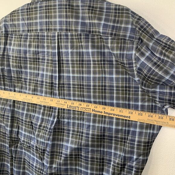 APT 9 Shirt Men XL Button Up Plaid Cotton Casual Corpcore Workwear Office New - Picture 5 of 11